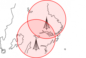 Överlappande FM sändare på samma frekvens